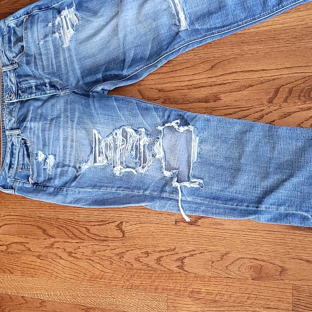 AE Distressed Button-Fly Jeans - Picture 3 of 12